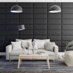 Aspire EasyMount Ebony Malham Weave Upholstered Wall Mounted Headboard Panels 4 Pack - Black - Aspire Beds - Wilko - thumbnail 4