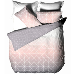furn. Spectrum Single Pink Gradient Geometric Duvet Cover Set - Wilko - thumbnail 3