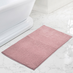 Mayfair Blush Shaggy Noodle Bath Mat 50 x 80cm - Pink - Wilko - thumbnail 3