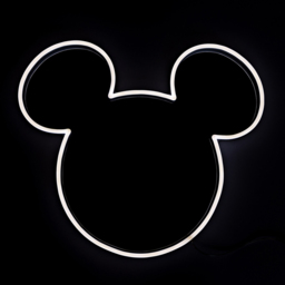 Yellowpop Disney Mickey Mirror Silver LED Neon Sign - Wilko - thumbnail 6