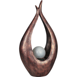 Luxform Solar Powered Flame Garden Ornament - Size: 13 x 26.5 x 50cm - Silver - Wilko