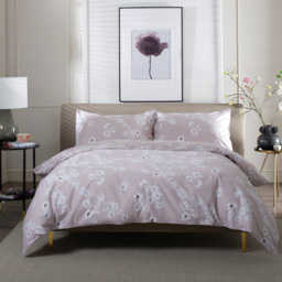 The Lyndon Company Petite Fleure King Size Pink Duvet Set - Wilko - thumbnail 4