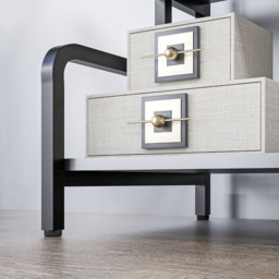 HOMCOM 3-TierBlack Storage Shelf - Size: 77.0 x 40.0 x 55.0cm - Wilko - thumbnail 4