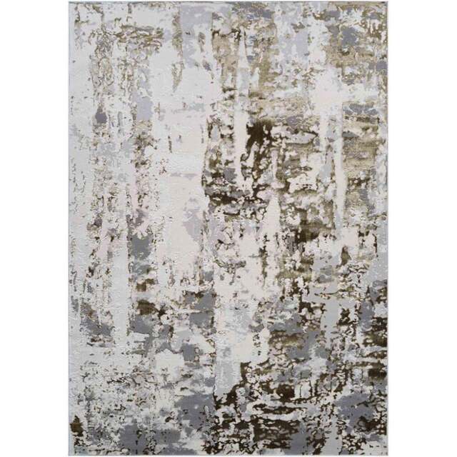 Desire Rugs Styra Gold Abstract Rug 200 x 290cm - Wilko - image 1