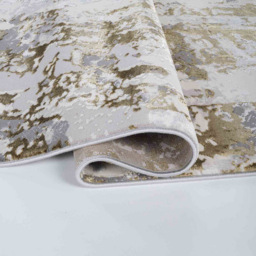 Desire Rugs Styra Gold Abstract Rug 200 x 290cm - Wilko - thumbnail 4