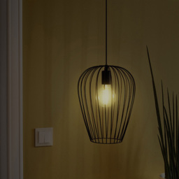 EGLO Newton Black Caged Shade Pendant Light - Size: 27.5 x 27.5 x 110.0cm - Wilko - thumbnail 4