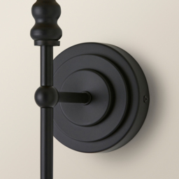 ValueLights Maggie Black Candlestick Wall Lights with Shade and Bulb 2 Pack - Size: 38.5 x 21.5 x 18cm - Wilko - thumbnail 4