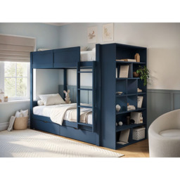 Flair Ruby Blue Bunk Bed with Storage - Size: Single - Wilko - thumbnail 6