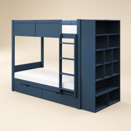 Flair Ruby Blue Bunk Bed with Storage - Size: Single - Wilko - thumbnail 3