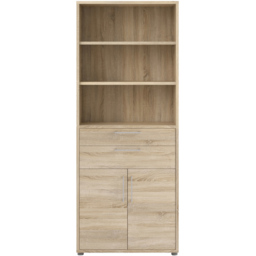 Florence 2 Door 2 Drawer 3 Shelf Oak Bookcase - Wood - Furniture to Go - Wilko - thumbnail 4
