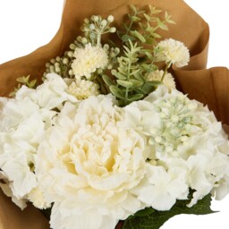 Peony and Hydrangea Bouquet Ivory - Wilko - thumbnail 3