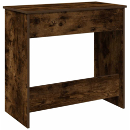 vidaXL Single Drawer Computer Desk Smoked Oak - Size: 75 x 80 x 40cm - Brown - Wilko - thumbnail 7