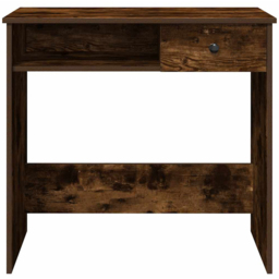vidaXL Single Drawer Computer Desk Smoked Oak - Size: 75 x 80 x 40cm - Brown - Wilko - thumbnail 5