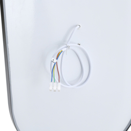 Living and Home Black Oval Metal Frame Anti Fog LED Wall Mirror with Touch Sensor - Size: 90 x 60 x 4cm - Wilko - thumbnail 5