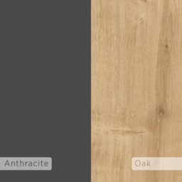 Decortie Spark 4 Door Oak Anthracite Grey Modern TV Unit - Size: 35 x 180 x 35.6cm - Multi - Wilko - thumbnail 7