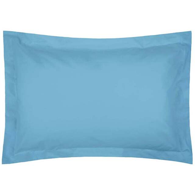 Serene Oxford Sky Blue Pillowcase - Size: 27 x 20cm - Wilko - image 1