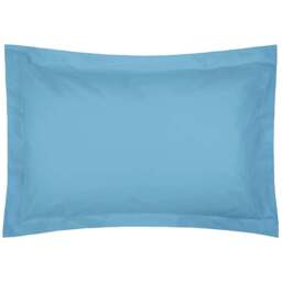 Serene Oxford Sky Blue Pillowcase - Size: 27 x 20cm - Wilko - thumbnail 1