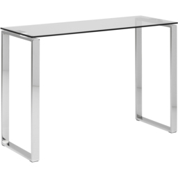 Florence Katrine Glass Top Console Table - Silver - Furniture To Go - Wilko - thumbnail 3