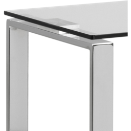 Florence Katrine Glass Top Console Table - Silver - Furniture To Go - Wilko - thumbnail 5