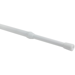 56-92cm Simply White Tension Curtain Rod - Size: 56 - 92cm - Wilko