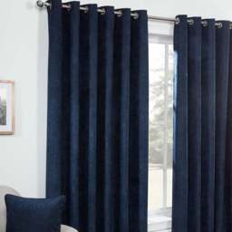 Divante Alden Navy Thermal Curtains 229cm - Size: W 228 x D 228cm - Wilko - thumbnail 6