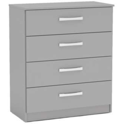Lynx 4 Drawer Grey Chest of Drawers - Birlea - Wilko - thumbnail 3