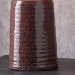 Pacific Lifestyle Helka White Fabric Shade Mulberry Robbed Glaze Ceramic Table Lamp - Size: 49 x 30 x 30cm - Red - Wilko - thumbnail 5