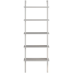 Decorotika Piante 5 Shelf White Bookshelf - Size: 174 x 60 x 22cm - Wilko - thumbnail 3