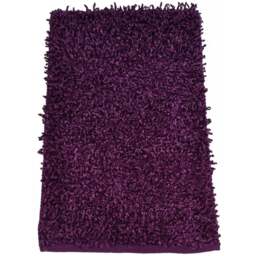 Rapport Home Oxford Purple Shaggy Super Absorbent Rug 88 x 55cm - Wilko - thumbnail 1