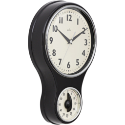 Acctim Kitchen Time Black Clock and Timer - Size: 5.5 x 19.5 x 30cm - Wilko - thumbnail 4