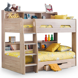 Julian Bowen Orion Sonoma Oak Single Drawer Bunk Bed - Wood - Wilko - thumbnail 3