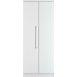 Crowndale Sherwood 2 Door Porcelain Matt Wardrobe - White - Wilko - thumbnail 3