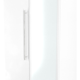 Crowndale Sherwood 2 Door Porcelain Matt Wardrobe - White - Wilko - thumbnail 7