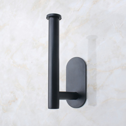 Living and Home Black Stainless Steel Wall Mounted Toilet Roll Holder - Size: 9.5 x 17 x 5cm - Wilko - thumbnail 6