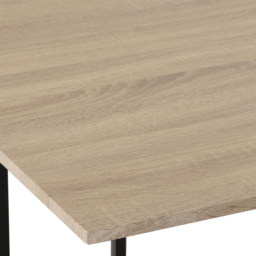 Seconique Kent 4 Seater Dining Set Sonoma Oak and Black - Brown - Wilko - thumbnail 6