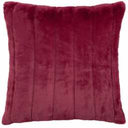 Paoletti Empress Ruby Faux Fur Cushion Large - Size: 55 x 55 cm - Multi - Wilko - thumbnail 1