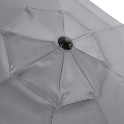 Living and Home Light Grey 3 Tier Crank and Tilt Parasol with Rose Cement Base 3m - Wilko - thumbnail 7
