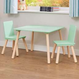 Liberty House Toys Kids 2 Seater Table Green - Size: 44 x 60 x 60cm - Wilko