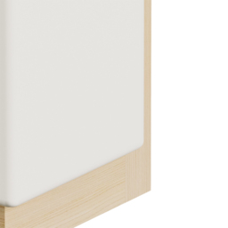 Living and Home White Glass Shade Natural Wood E27 Wall Lamp - Size: 24.8 x 10 x 12cm - White + Natural - Wilko - thumbnail 6