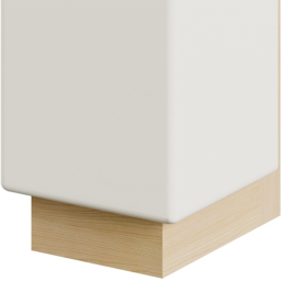 Living and Home White Glass Shade Natural Wood E27 Wall Lamp - Size: 24.8 x 10 x 12cm - White + Natural - Wilko - thumbnail 4