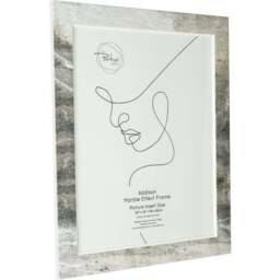 Addison Marble Effect Frame  - Grey/20 x 16in - Wilko