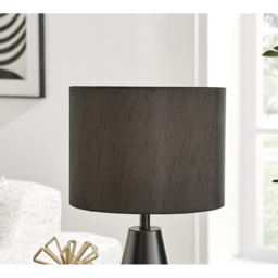 Furniturebox Willow Black and Gold Table Lamp - Size: 33 x 33 x 52cm - Wilko - thumbnail 4