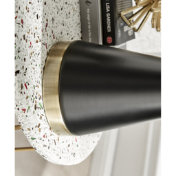Furniturebox Willow Black and Gold Table Lamp - Size: 33 x 33 x 52cm - Wilko - thumbnail 5