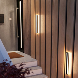 EGLO Neviano LED Black Outdoor Wall Light - Size: 6.5 x 5 x 58cm - Wilko - thumbnail 3