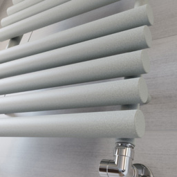 Terma Rolo Towel 1592BTU Salt n Pepper Heated Towel Rail 755 x 520mm - Size: 75.5 x 52 x 12.7cm - Grey - Wilko - thumbnail 7