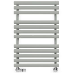 Terma Rolo Towel 1592BTU Salt n Pepper Heated Towel Rail 755 x 520mm - Size: 75.5 x 52 x 12.7cm - Grey - Wilko - thumbnail 4