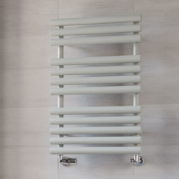 Terma Rolo Towel 1592BTU Salt n Pepper Heated Towel Rail 755 x 520mm - Size: 75.5 x 52 x 12.7cm - Grey - Wilko - thumbnail 3