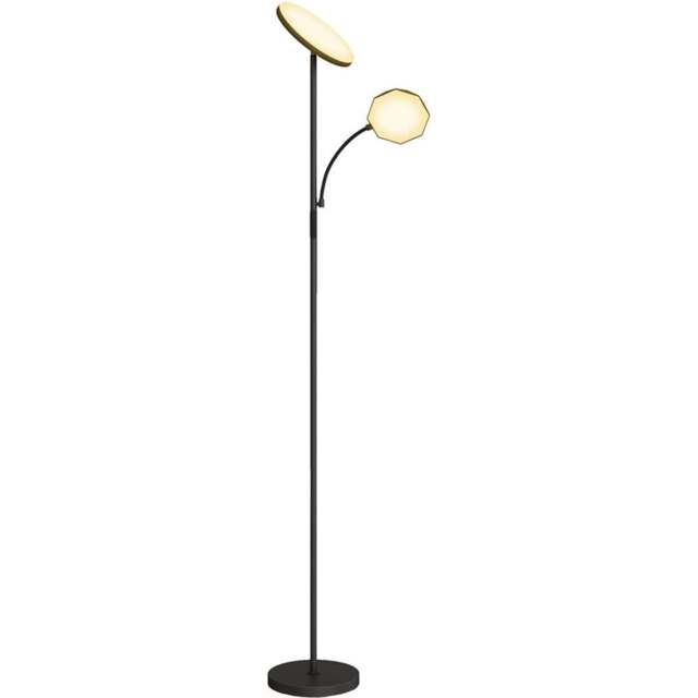 HOMCOM 2 Way Black Floor Lamp with 4 Scene Modes - Size: 12.5 x 32.5 x 40.5cm - Wilko - image 1