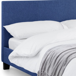Julian Bowen Rialto Double Dark Blue Linen Bed - Wilko - thumbnail 6