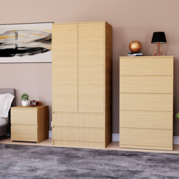 VIDA DESIGNS Denver Pine 3 Piece Bedroom Furniture Set - Brown - Wilko - thumbnail 4